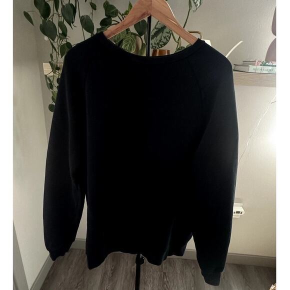 Ninety Percent Black Crewneck Sweater 100% Organic Cotton - Size Large - Picture 2 of 8